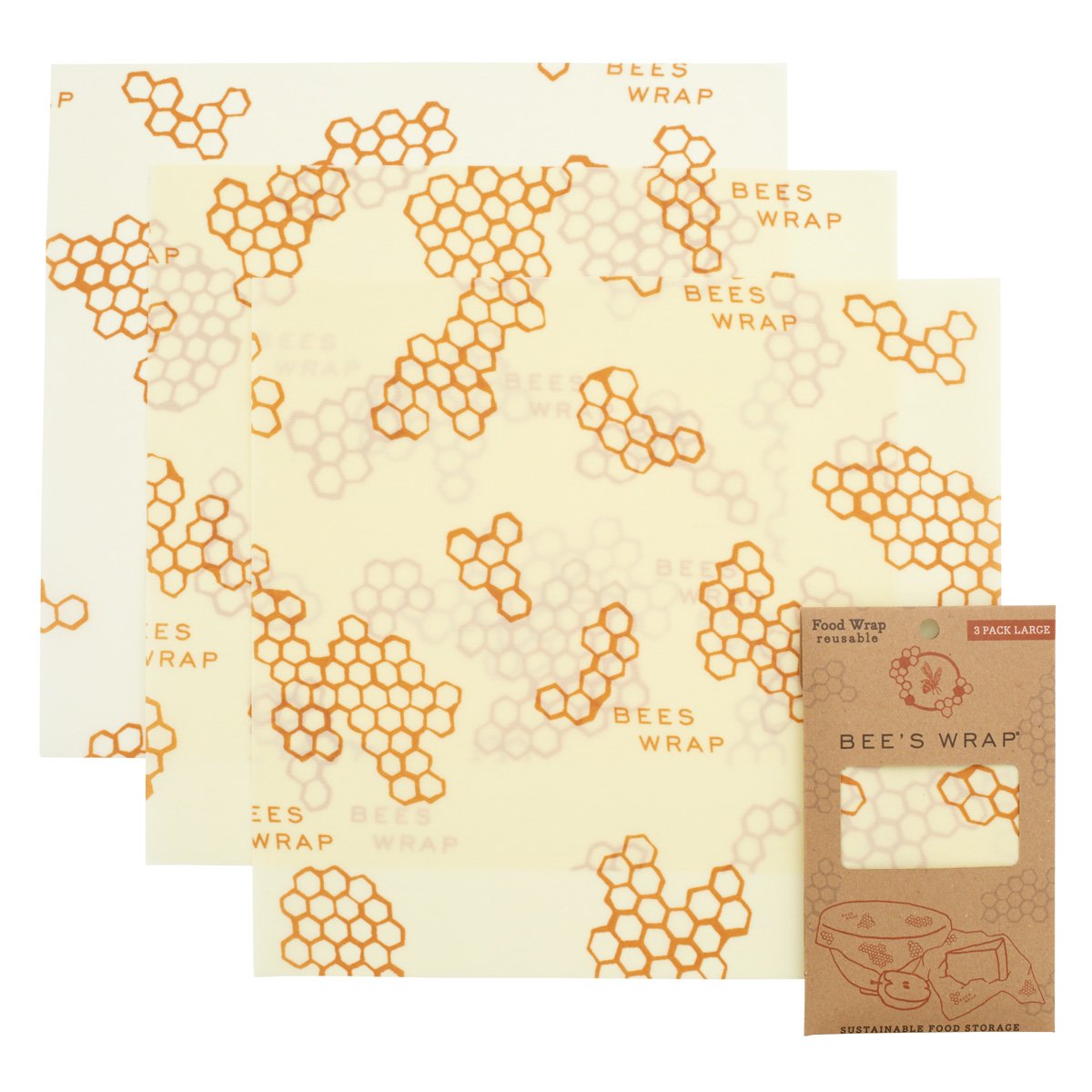 Bee's Wrap Large Wraps Set Of 3