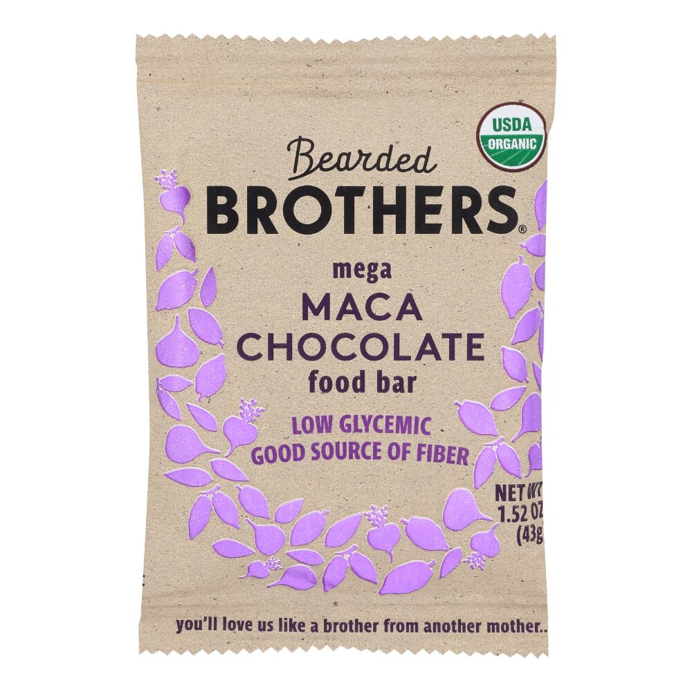 Bearded Brothers Food Bar, Maca Chocolate, Mega