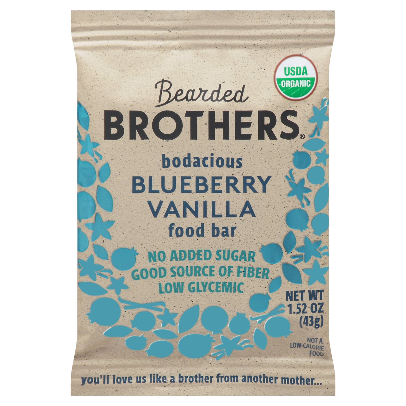 Bearded Brothers Organic Bodacious Blueberry Vanilla Food Bar