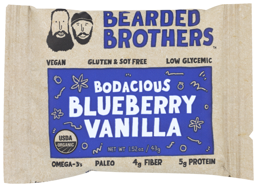 Bearded Brothers Food Bar, Bodacious Blueberry Vanilla