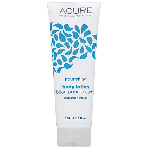 Acure Nourishing Body Lotion - Lemongrass And Argan Oil - 8 FL Oz