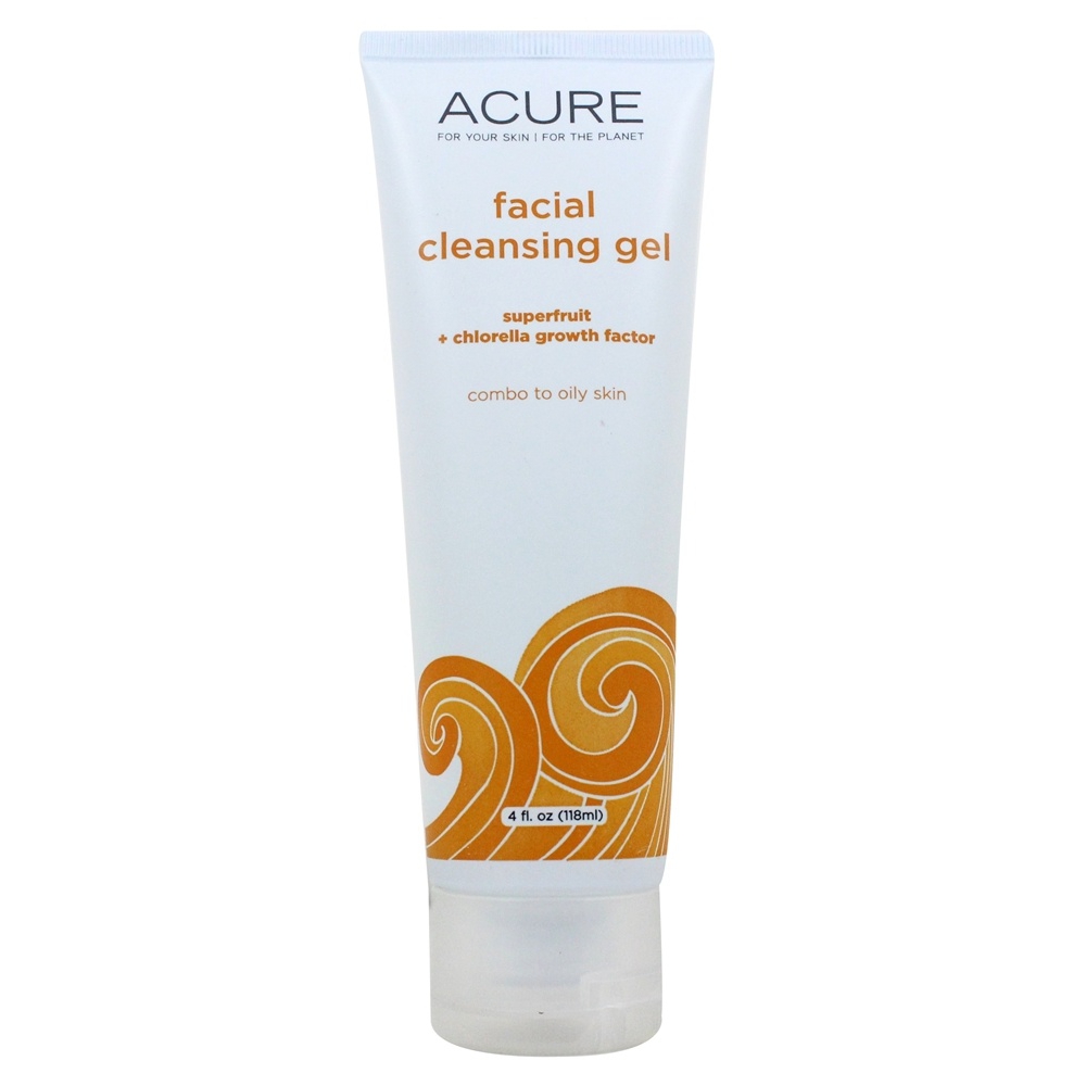 Acure Facial Cleansing Gel – Superfruit And Chlorella – 4 Fl Oz