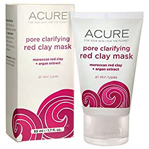Acure Pore Clarifying Red Clay Mask, 1.75 Oz (50 Ml) (Discontinued Item)
