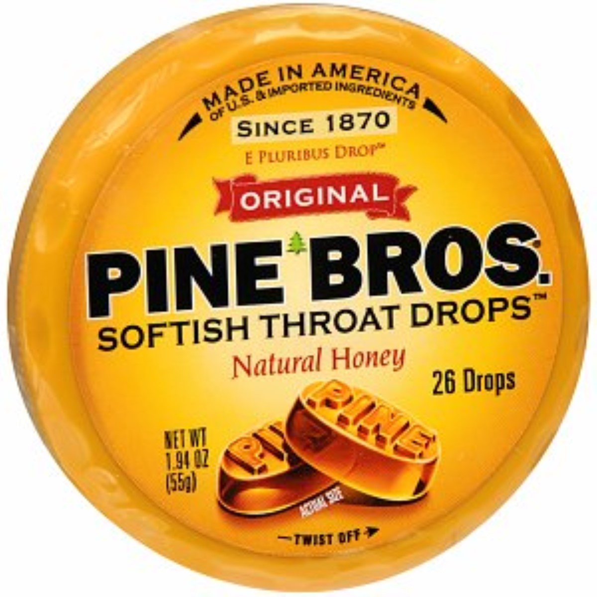 Pine Bros 26-Count Throat Drops In Natural Honey