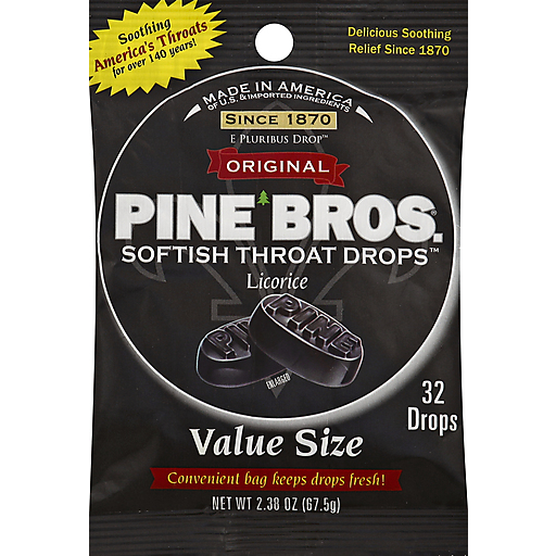 Pine Bros. Pino Softish Garganta Gotas De Value Pack, Regaliz