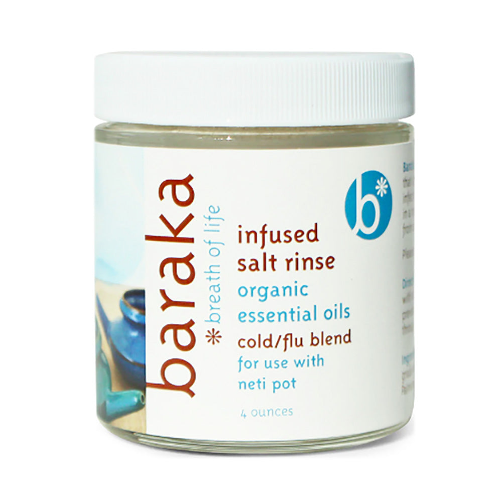 BARAKA Organic Nasal Salt Rinse, Cold/Flu Formula