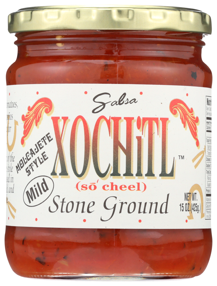Xochitl Salsa, Stone Ground, Chunky Style, Mild - 15 Ounce