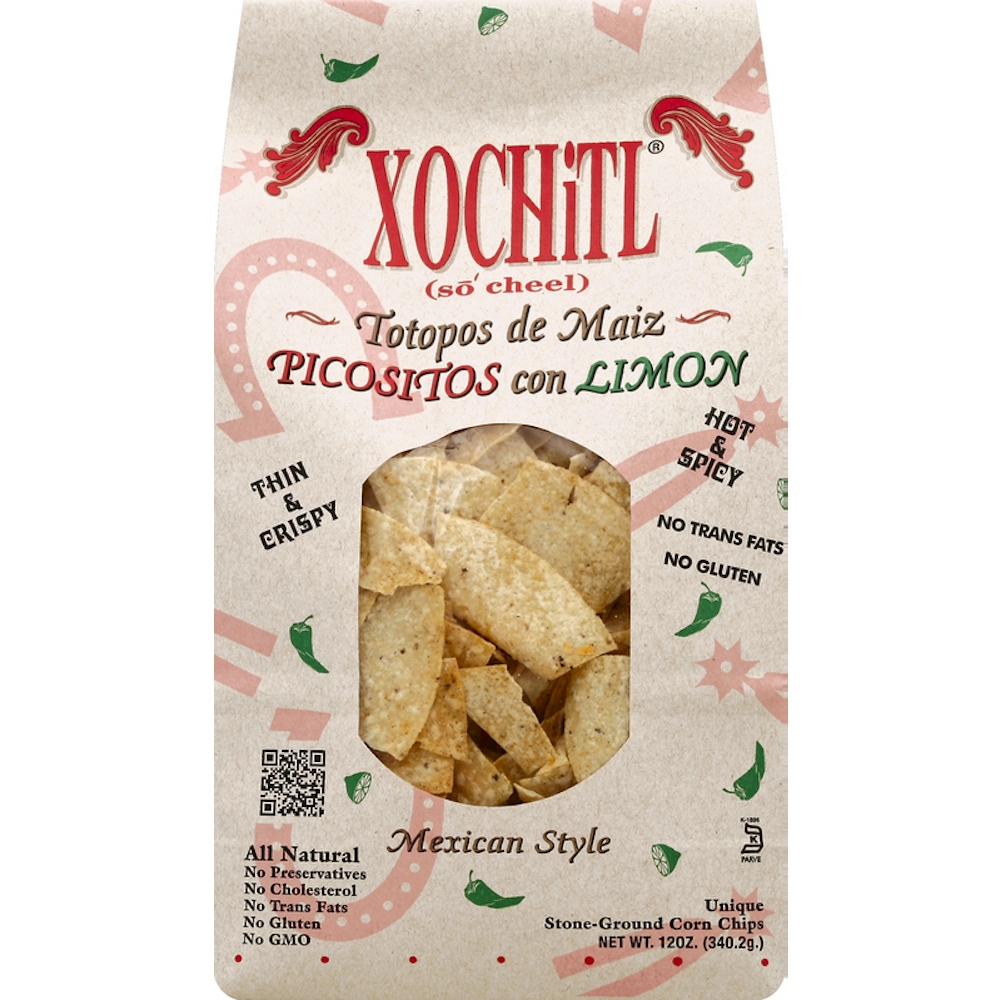 Xochitl Corn Chips, Mexican Style, Hot & Spicy 12 Oz