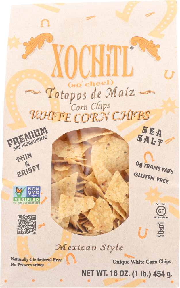 Xochitl Mexican Style Organic White Corn Chips, 16 Oz