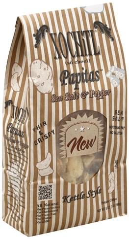 Xochitl Potato Chips, Kettle Style, Sea Salt & Pepper 5 Oz