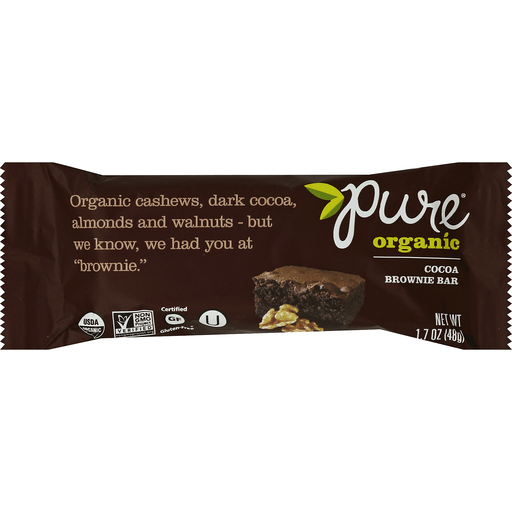 Pure Organic Fruit & Nut Bar Chocolate Brownie 1.7oz