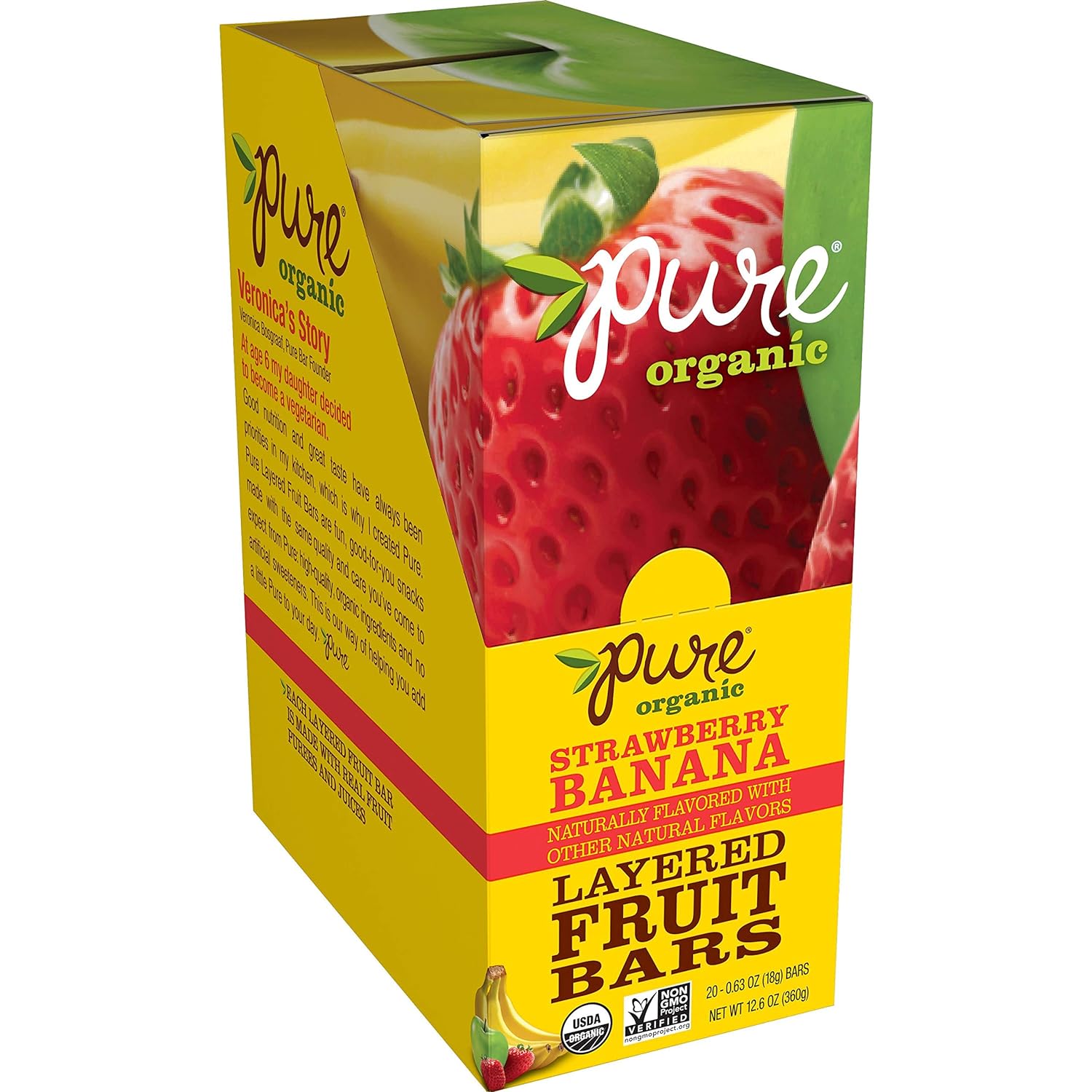 Pure Organic Fruit Sandwich, Strawberry & Banana