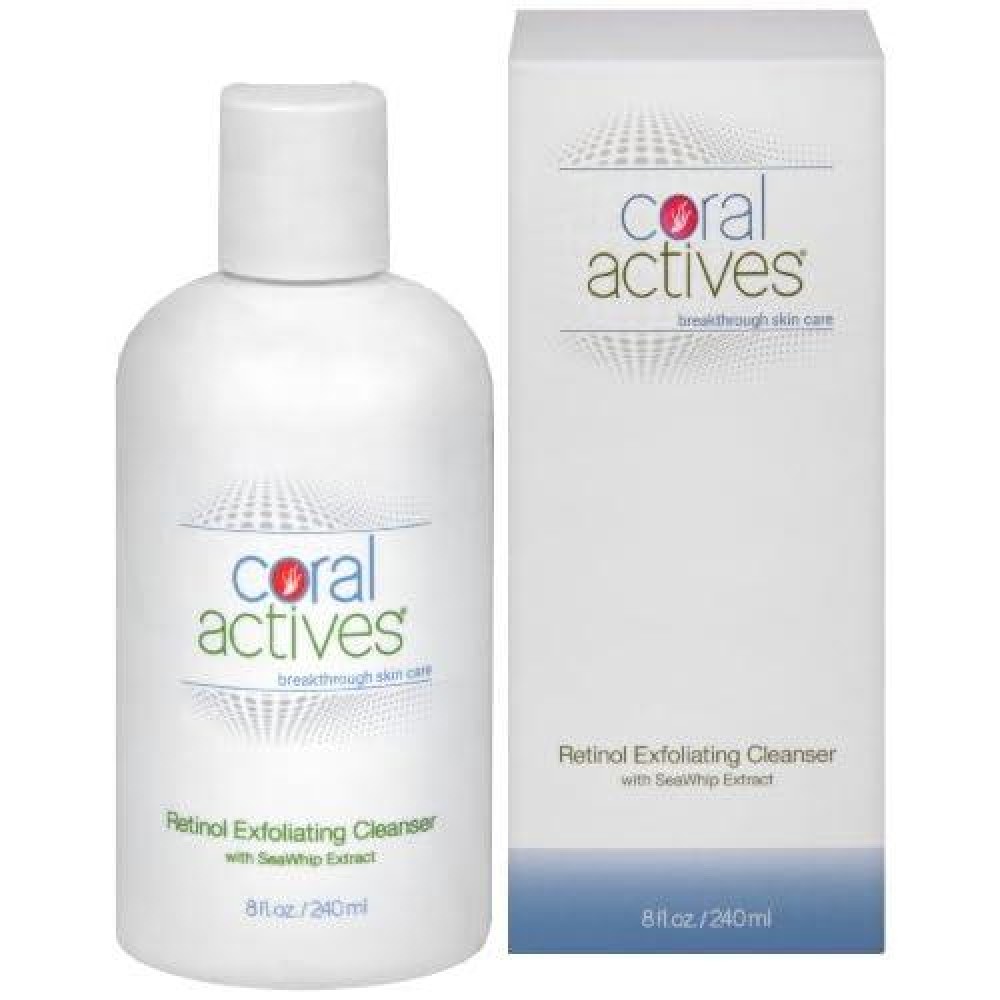 CoralActives Retinol Exfoliating Cleanser, 8 Ounce