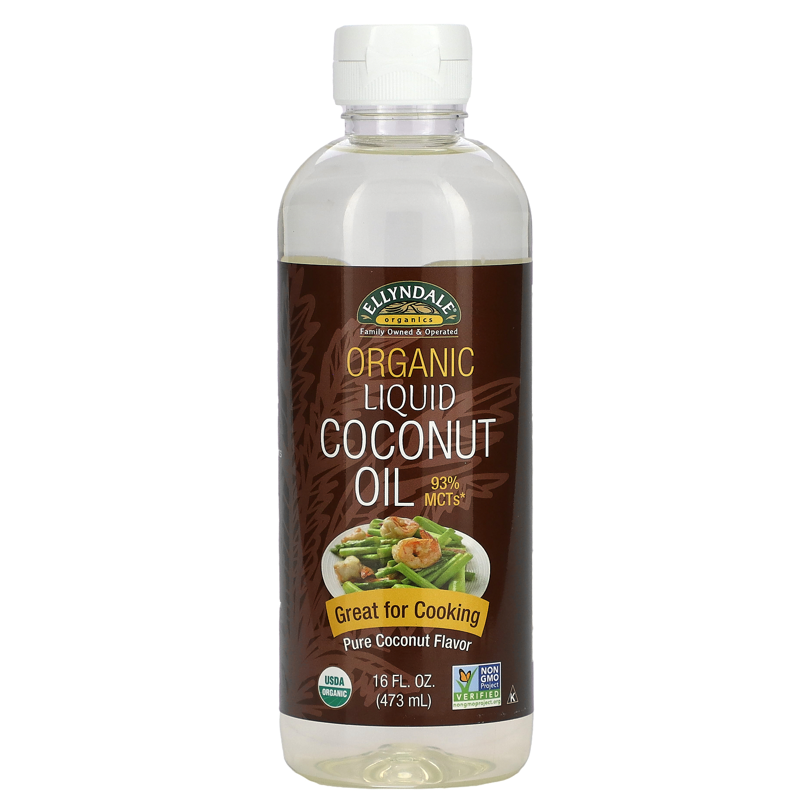 NOW Foods Ellyndale Coconut Oil, Organic, Liquid 16 Fl Oz