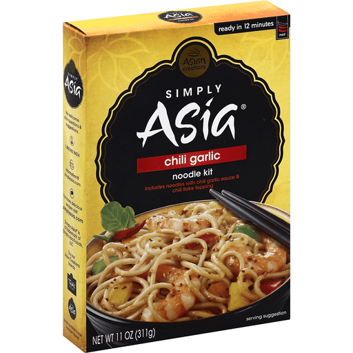 Simply Asia Asian Creations Noodle Kit, Chili Garlic, Med