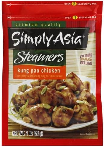 Simply Asia Seasoning & Steaming Bag, Spicy, Kung Pao Chicken 1 Oz