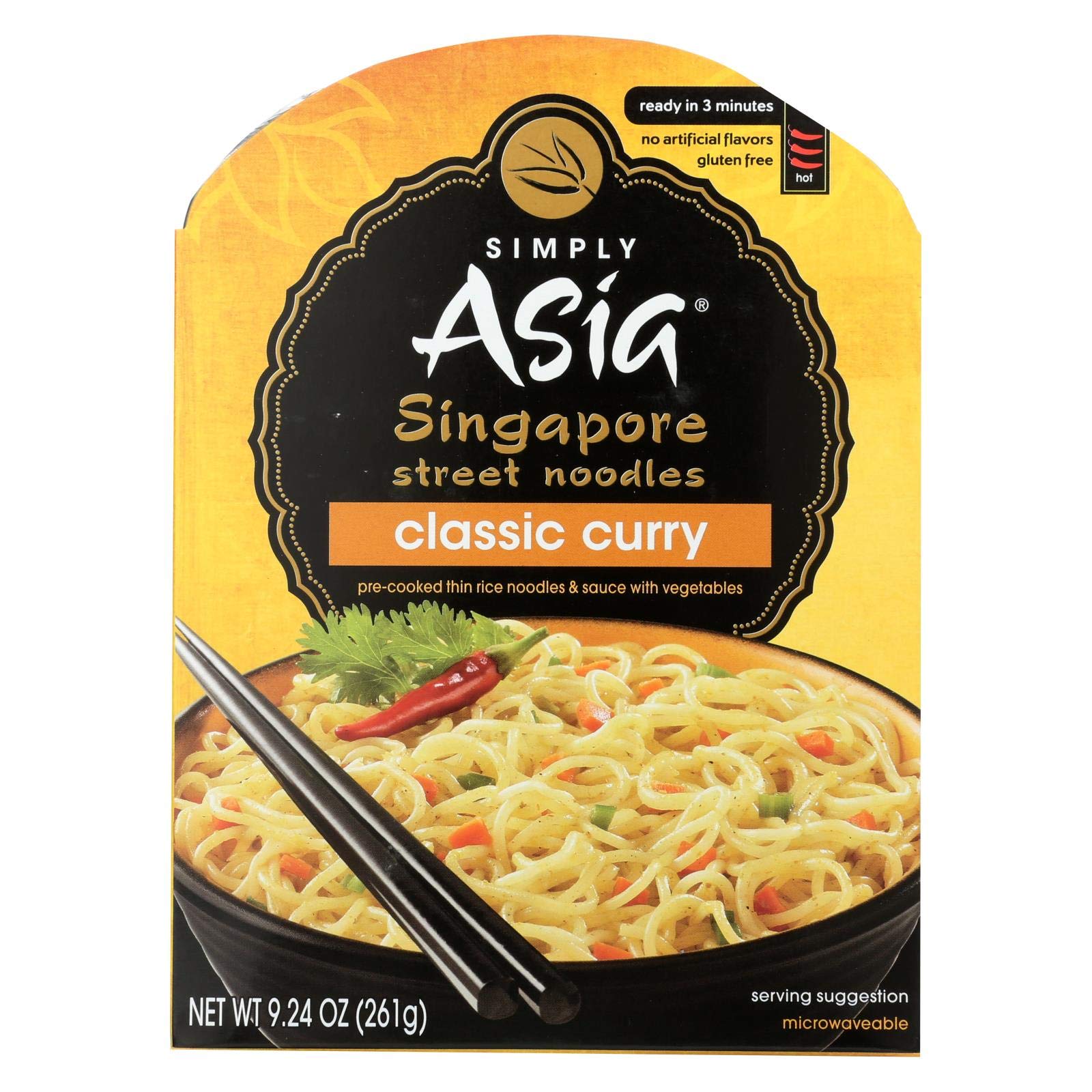 Simply Asia Classic Curry Singapore Street Noodles Noodle Bowl