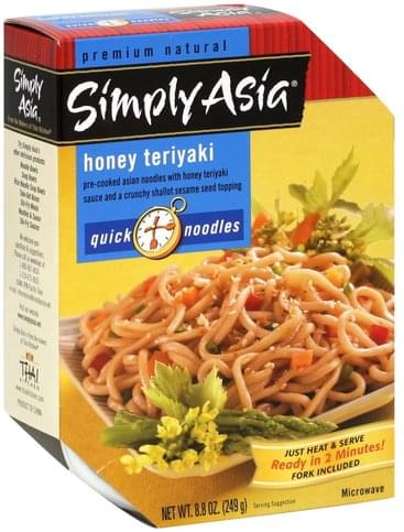 Simply Asia Quick Noodles, Honey Teriyaki 8.8 Oz