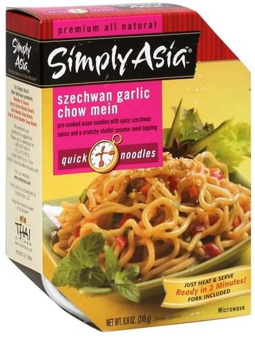 Simply Asia Szechwan Garlic Chow Mein Quick Noodles 8.8 Oz. Box