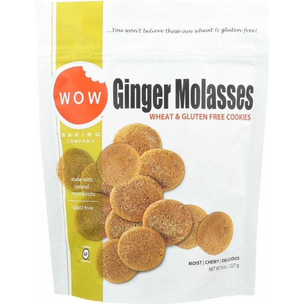 Wow Baking Company Ginger Molasses Wheat & Gluten Free Cookies - 8 Oz