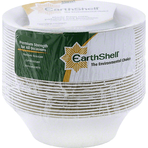 EarthShell 100% Biodegradable Bowls, 12 Ounce