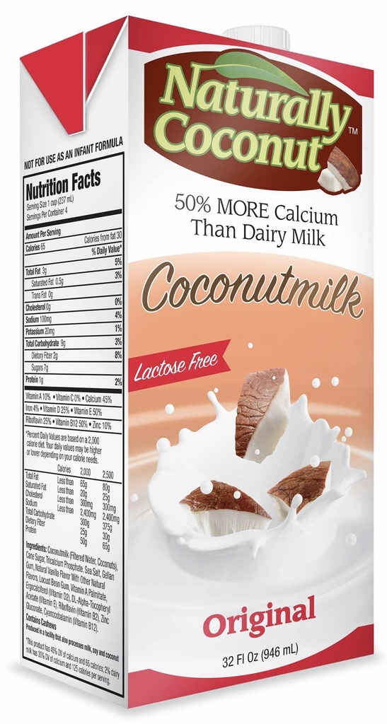 Naturally Coconut Milk Vanilla 12 32