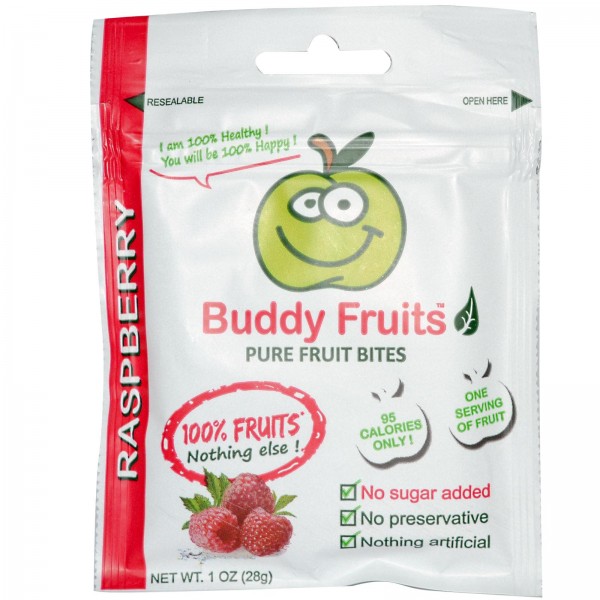 Buddy Fruits Fruit Bites, Pure, Raspberry 1 Oz