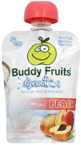 Buddy Fruits Smoothies, Peach 3.2 Oz