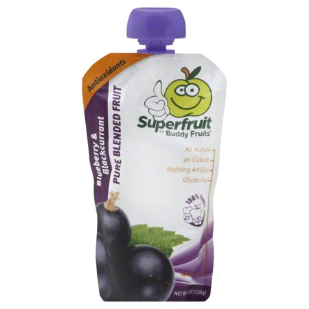 Buddy Fruits Superfruit Blended Fruit, Pure, Blueberry & Blackcurrant