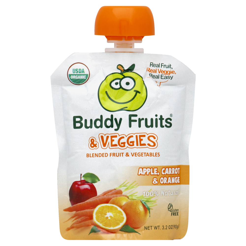 Buddy Fruits Veggies Blended Fruit & Vegetable, Organic