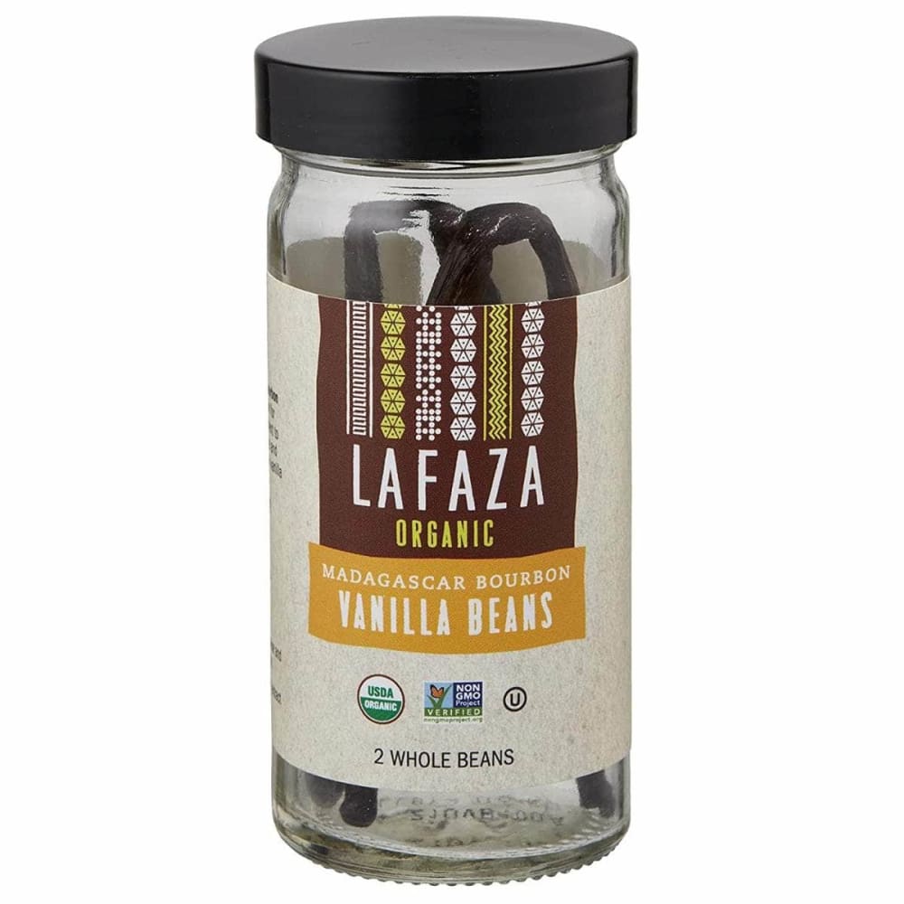 Lafaza Vanilla Beans Madagascar Bourbon Organic, 2 Pc