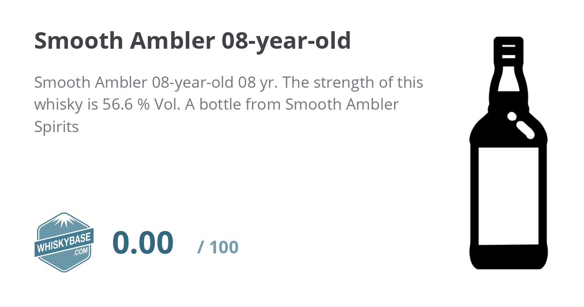 Smooth Ambler Old Scout Straight Rye 750ML