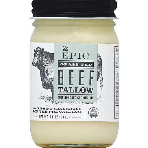 Epic Beef Tallow, Grass Fed 11 Oz