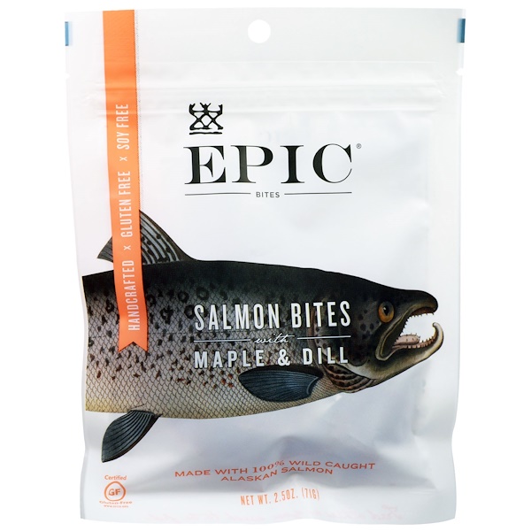 Epic With Coconut Oil Salmon & Maple Bites - 2.5 Oz