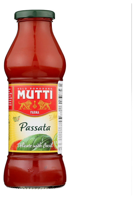 Mutti Passata Tomato Puree With Basil, 14 Oz