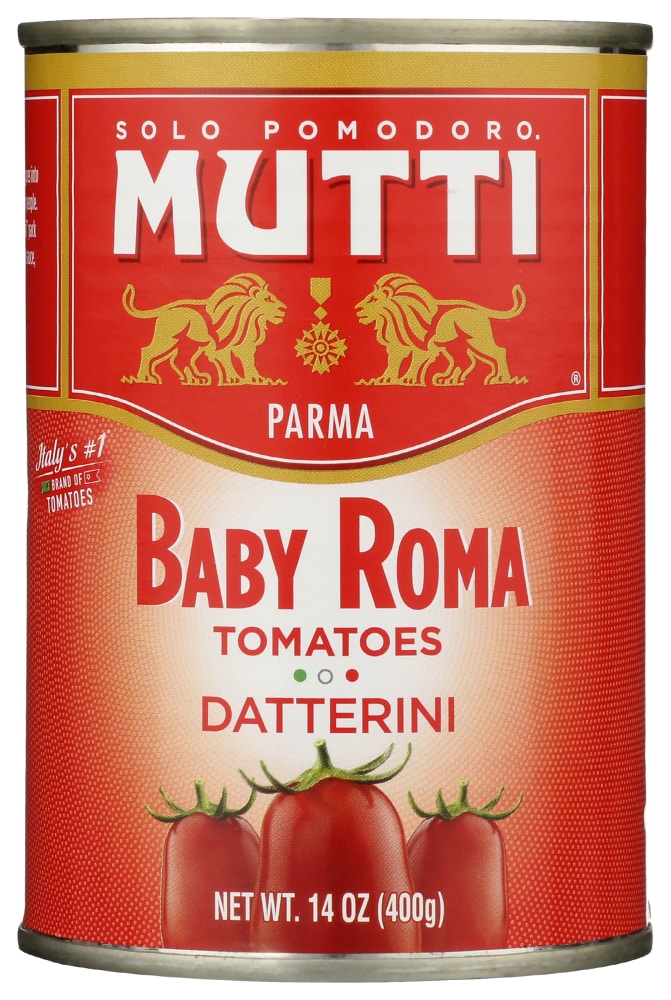 Mutti Baby Roma Tomatoes, 14 Oz