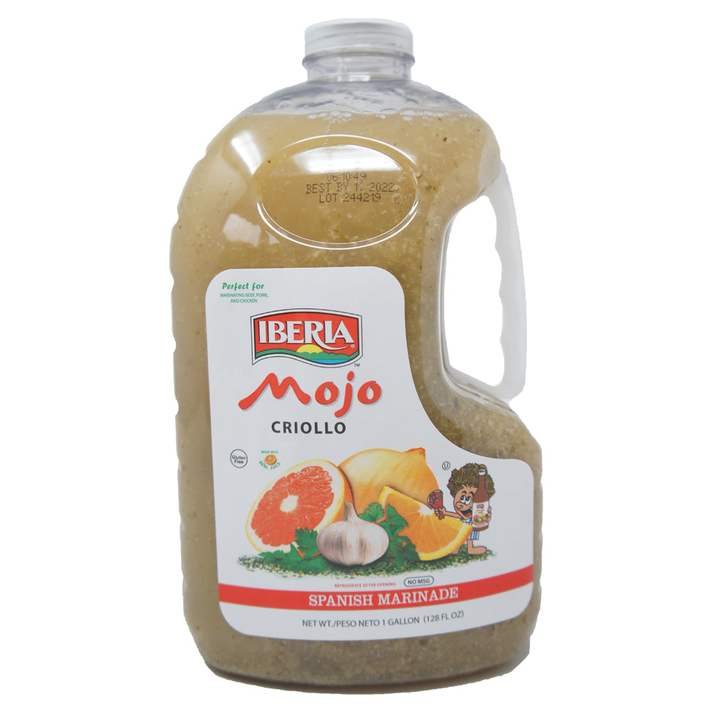 Iberia Mojo Criollo, 1 Gallon Spanish Marinade Perfect For Marinating Chicken, Beef & Pork, Made With Real Orange Juice, 128 Fl Oz