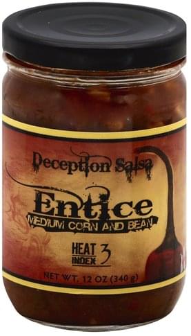 Deception Salsa Medium Corn And Bean, Entice - 12 Oz
