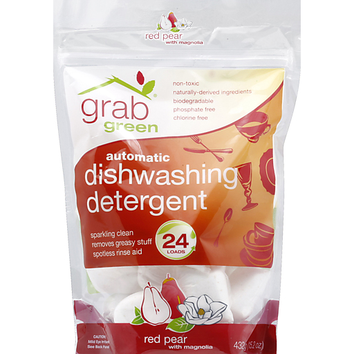Grab Green Automatic Dishwashing Detergent Red Pear