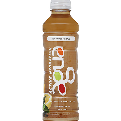 Agua Active Hydration Water Beverage, Enhanced, Tea And Lemonade