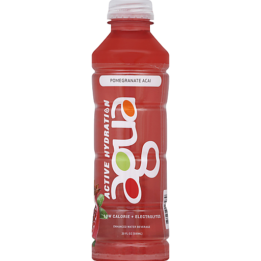 Agua Water Beverage, Enhanced, Pomegranate Acai 20 Oz
