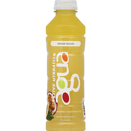 Agua Active Hydration Water Beverage, Enhanced, Orange Passion