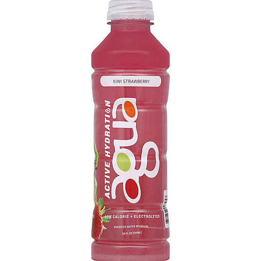 Agua Active Hydration Water Beverage, Enhanced, Kiwi Strawberry