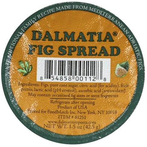 Dalmatia Fig Spread Portion Cups