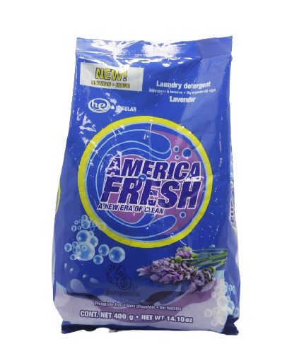 America Fresh Powder Det Lavender 400g