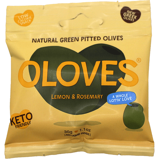 Oloves Pitted Green Olives Lemon And Rosemary 1.1 Oz