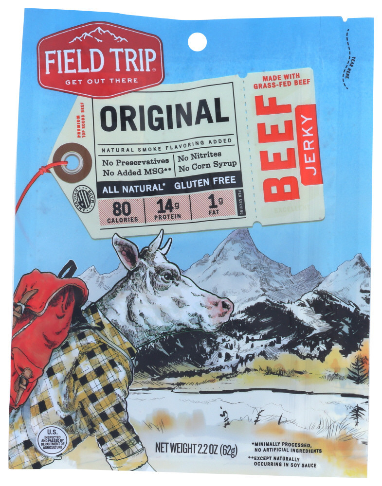 Field Trip Beef Jerky Original 2.2 Oz - 9ct Case