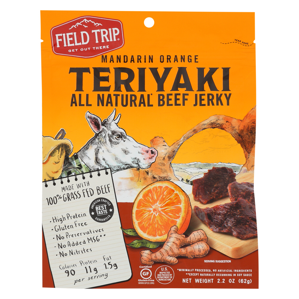 Field Trip Beef Jerky Teriyaki 2.2 Oz - 9ct Case