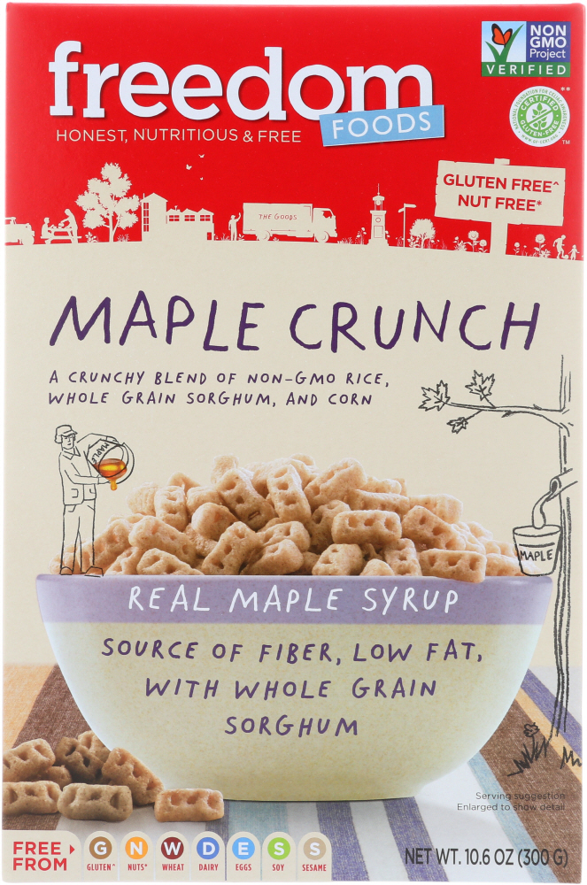 Freedom Foods Maple Crunch Cereal Gluten Free, 10.6 Oz