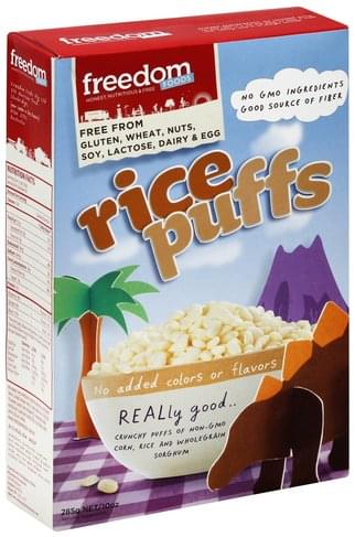 Freedom Foods Rice Puffs Cereal - 10 Oz